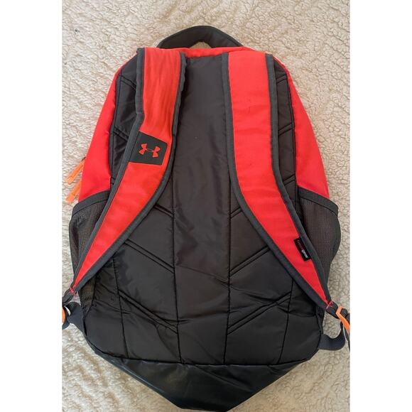 Under Armour UA STORM 1 Soft Sleeve Backpack Orange Logo Laptop School Work Gym - Picture 4 of 9